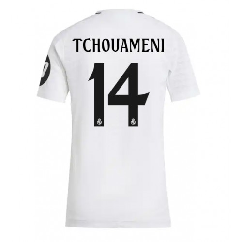 Dámy Fotbalový dres Real Madrid Aurelien Tchouameni #14 2024-25 Domácí Krátký Rukáv